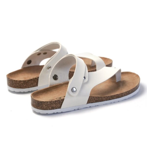 Men Flip Flops Cork Beach Clip Feet Couple Leather - Suppliers - Image 2