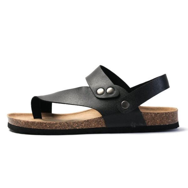 Men Flip Flops Cork Beach Clip Feet Couple Leather - Suppliers - Image 4