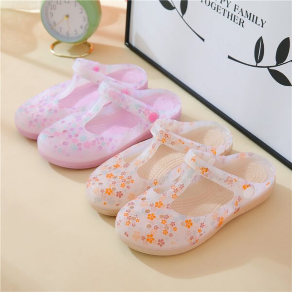 Ladies Summer Slip on Sandals T-strap Outdoor Shoes - OEM - Image 3