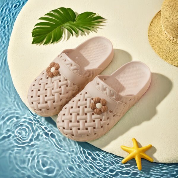 Women Beach Slippers Flat Sandals - Automated Shoe Factory - Image 2