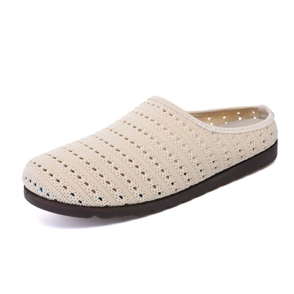 Women’s Canvas Shoes Mesh Stirrup Toe Half Slippers - OEM