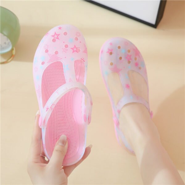 Ladies Summer Slip on Sandals T-strap Outdoor Shoes - OEM - Image 2