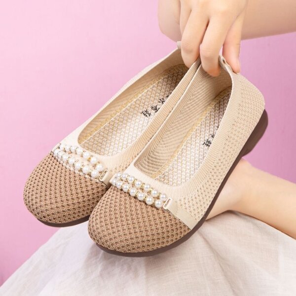 Flat Loafers Womens Walking Shoe Slip-On - Manufacture - Image 2